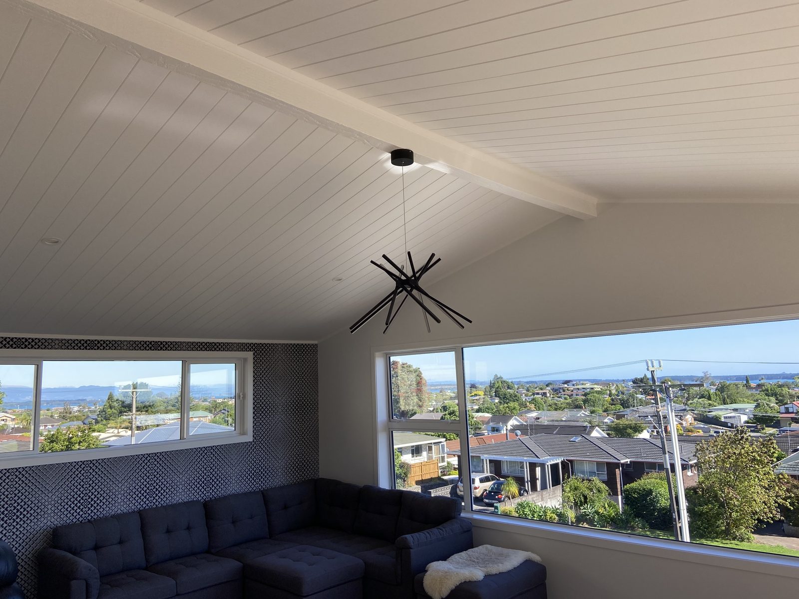 Finished living room interior painting at a private residence in Matua, Tauranga